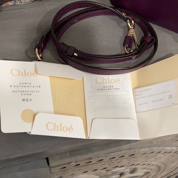STILL AVAILABLE - Chloé Faye Shoulder Bag in Intense Violine - Picture 11 of 13